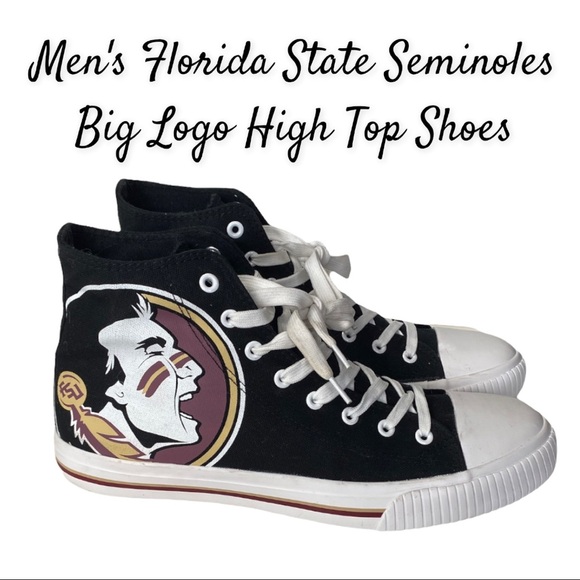 Men's Florida State Seminoles Big Logo High Top Shoes - Picture 1 of 13